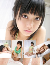 小川櫻子 黄緑色のビキニ水着 表紙画像