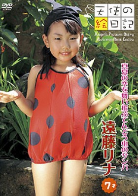 「天使の絵日記」 遠藤リナ 7才 真夏の空を舞い飛ぶてんとう虫のサンバ 表紙画像